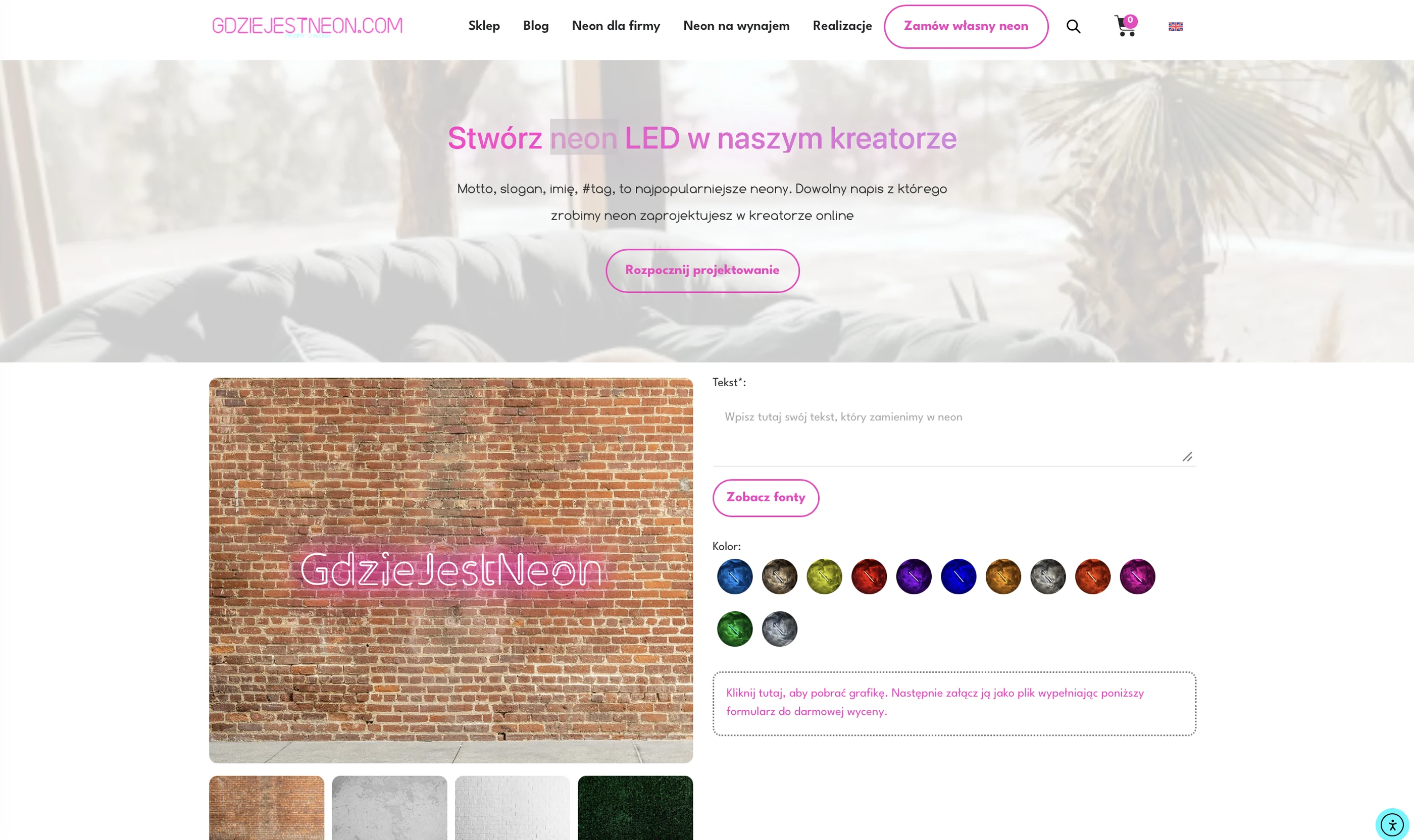 Gdzie Jest Neon custom neon generator